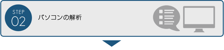 【STEP02】パソコンの解析